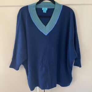 Two Bees Cashmere v-neck sweater, one size